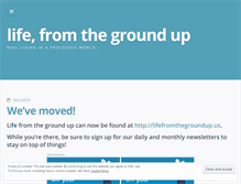 Tablet Screenshot of lifefromthegroundup.wordpress.com