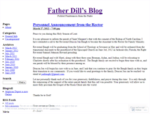 Tablet Screenshot of fatherdill.wordpress.com