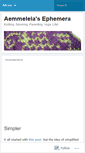 Mobile Screenshot of aemmeleia.wordpress.com
