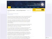 Tablet Screenshot of dinarnews.wordpress.com