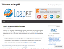 Tablet Screenshot of leapre.wordpress.com