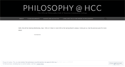 Desktop Screenshot of hccphilosophy.wordpress.com