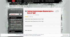 Desktop Screenshot of modernpakistan.wordpress.com