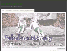 Tablet Screenshot of fabulousmommy.wordpress.com