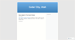 Desktop Screenshot of cedarcitypictures.wordpress.com