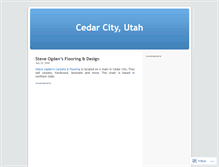 Tablet Screenshot of cedarcitypictures.wordpress.com