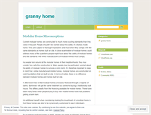 Tablet Screenshot of grannyhome.wordpress.com