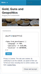 Mobile Screenshot of goldgunsgeopolitics.wordpress.com