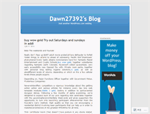 Tablet Screenshot of dawn27392.wordpress.com