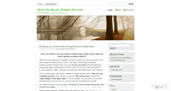 Desktop Screenshot of makinganincomeonline.wordpress.com