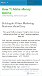 Mobile Screenshot of makinganincomeonline.wordpress.com