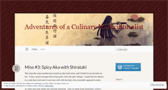 Desktop Screenshot of adventuresofaculinarymulticulturalist.wordpress.com
