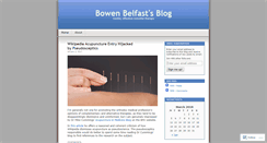 Desktop Screenshot of bowenbelfast.wordpress.com