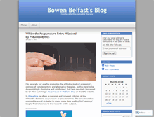 Tablet Screenshot of bowenbelfast.wordpress.com