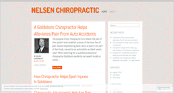 Desktop Screenshot of nelsenchiropractic.wordpress.com