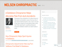 Tablet Screenshot of nelsenchiropractic.wordpress.com