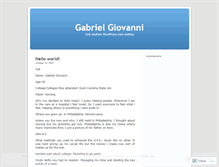 Tablet Screenshot of gab106.wordpress.com