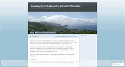 Desktop Screenshot of jehovahswitnesslies.wordpress.com