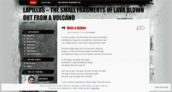 Desktop Screenshot of lapillus.wordpress.com