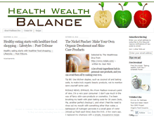 Tablet Screenshot of healthwealthbalance.wordpress.com