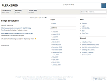 Tablet Screenshot of fleakered.wordpress.com