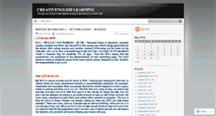 Desktop Screenshot of creativenglishlearning.wordpress.com