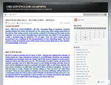 Tablet Screenshot of creativenglishlearning.wordpress.com