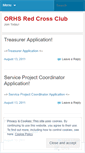 Mobile Screenshot of orhsredcross.wordpress.com