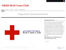 Tablet Screenshot of orhsredcross.wordpress.com