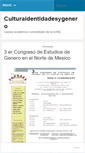 Mobile Screenshot of culturaidentidadesygenero.wordpress.com