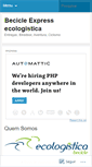 Mobile Screenshot of becicleecologistica.wordpress.com