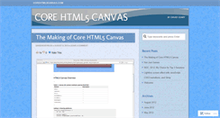 Desktop Screenshot of corehtml5canvas.wordpress.com