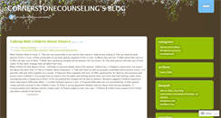 Desktop Screenshot of cornerstonecounseling.wordpress.com
