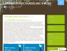 Tablet Screenshot of cornerstonecounseling.wordpress.com