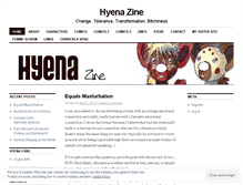 Tablet Screenshot of hyenazine.wordpress.com