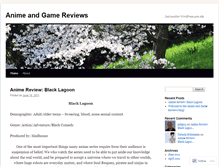 Tablet Screenshot of animeandgamereviews.wordpress.com