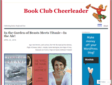 Tablet Screenshot of bookclubcheerleader.wordpress.com