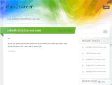 Tablet Screenshot of click2career.wordpress.com