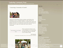 Tablet Screenshot of leadershipcommunity.wordpress.com