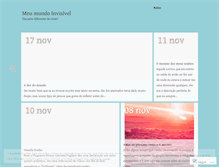 Tablet Screenshot of meumundoinvisivel.wordpress.com