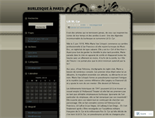 Tablet Screenshot of burlesqueparis.wordpress.com