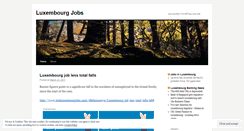 Desktop Screenshot of luxembourgjobs.wordpress.com