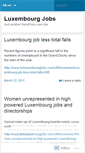 Mobile Screenshot of luxembourgjobs.wordpress.com