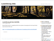 Tablet Screenshot of luxembourgjobs.wordpress.com