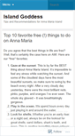 Mobile Screenshot of islandgoddess.wordpress.com
