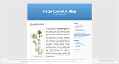 Desktop Screenshot of naturkosmetik.wordpress.com