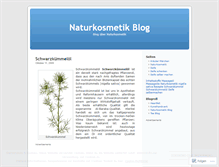 Tablet Screenshot of naturkosmetik.wordpress.com