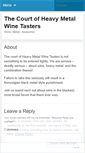 Mobile Screenshot of heavymetalwine.wordpress.com