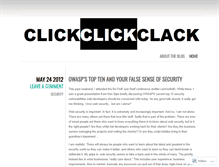 Tablet Screenshot of clickclickclack.wordpress.com