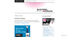 Desktop Screenshot of businessandculture.wordpress.com